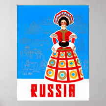 Poster de viagens da Rússia