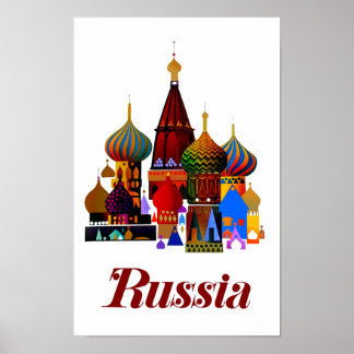 Poster de viagens da Rússia