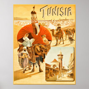Poster de viagens da Tunísia