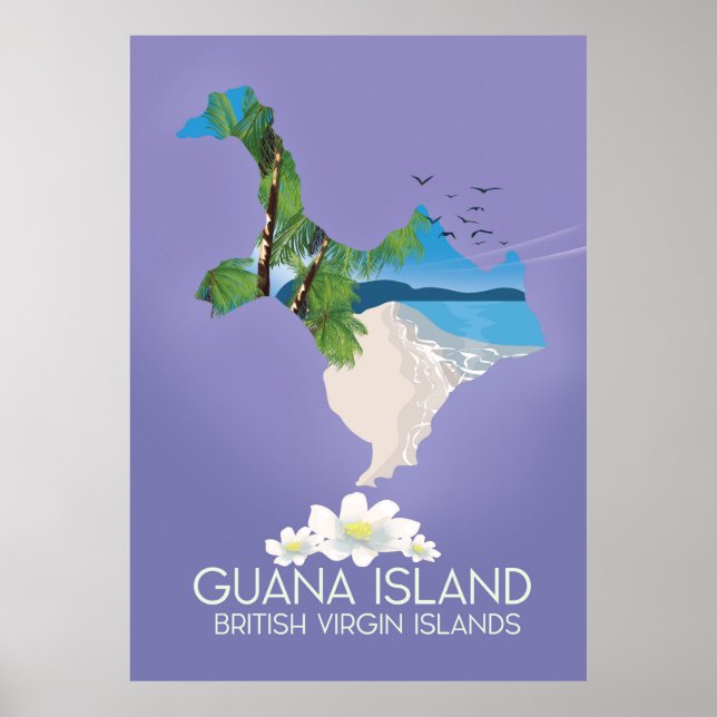 Poster de viagens das Ilhas Virgens Britânicas da  (Frente)