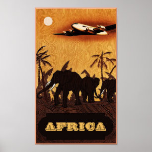 Poster de viagens de África