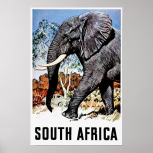 Poster de viagens de África do Sul