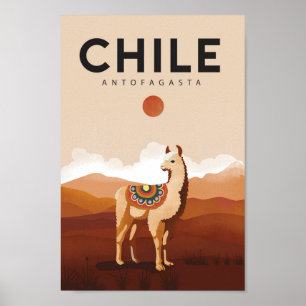 poster de viagens de antofagasta no Chile