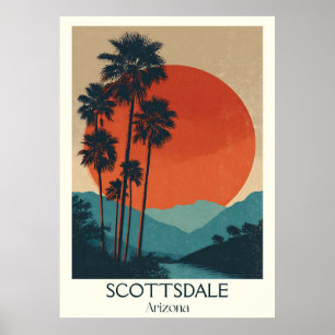 Poster de viagens de Arizona Scottsdale