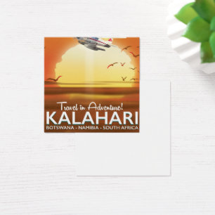 poster de viagens de Aventura no Deserto de Kalaha