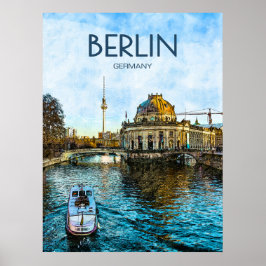 Poster de viagens de Berlim
