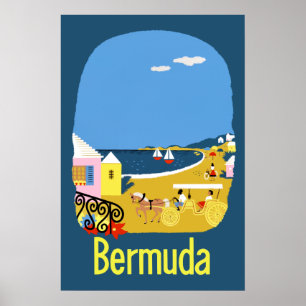 Poster de viagens de Bermuda