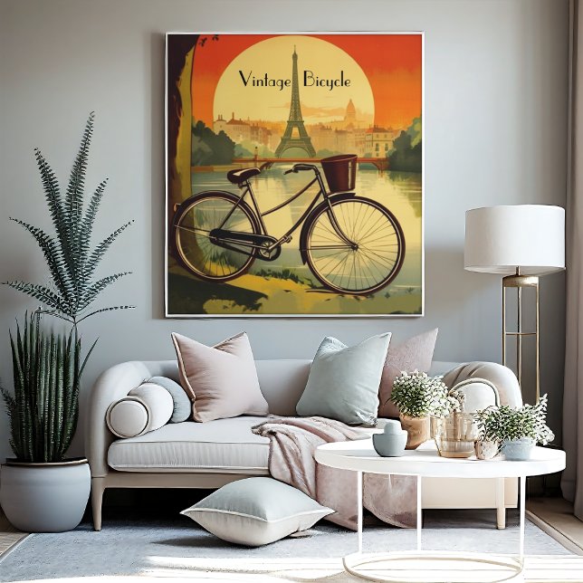 Poster de viagens de bicicleta, personalizável em  (Criador carregado)