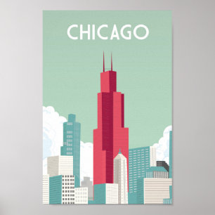 Poster de viagens de Chicago