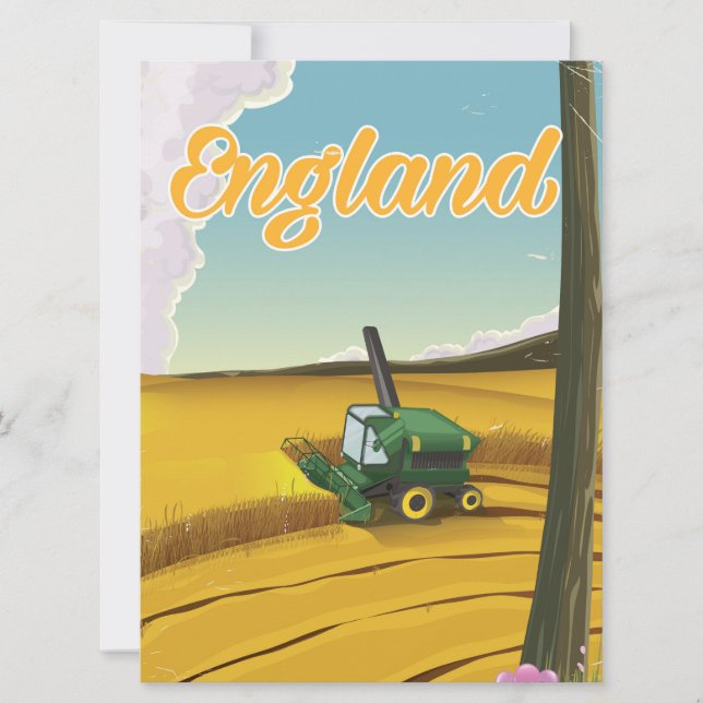 Poster de viagens de colheita da Inglaterra (Frente)