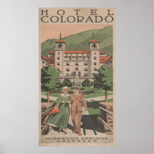 Poster de viagens de Colorado do hotel