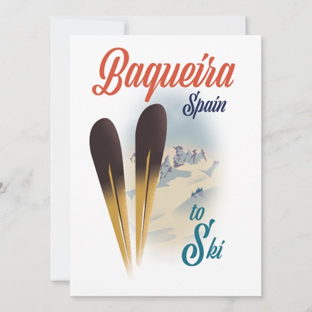 Poster de viagens de Espanha Baqueira (Frente)