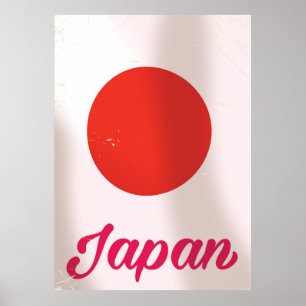 poster de viagens de estilo de colheita Sun Ascens