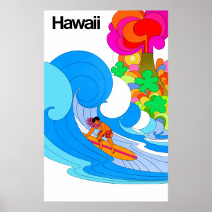 Poster de viagens de Havaí
