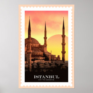 Poster de viagens de Istambul