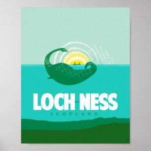 Poster de viagens de Loch Ness, Scotland