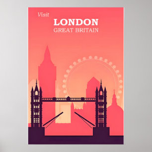 Poster de viagens de Londres