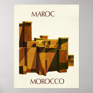 Poster de viagens de Marrocos