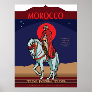Poster de viagens de Marrocos