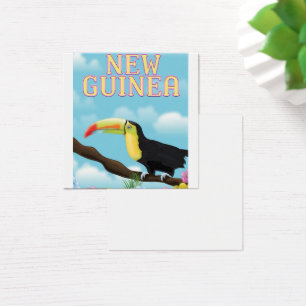 poster de viagens de Nova Guiné Toucan