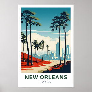Poster de viagens de Nova Orleans Louisiana