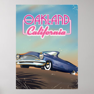 Poster de viagens de Oakland California