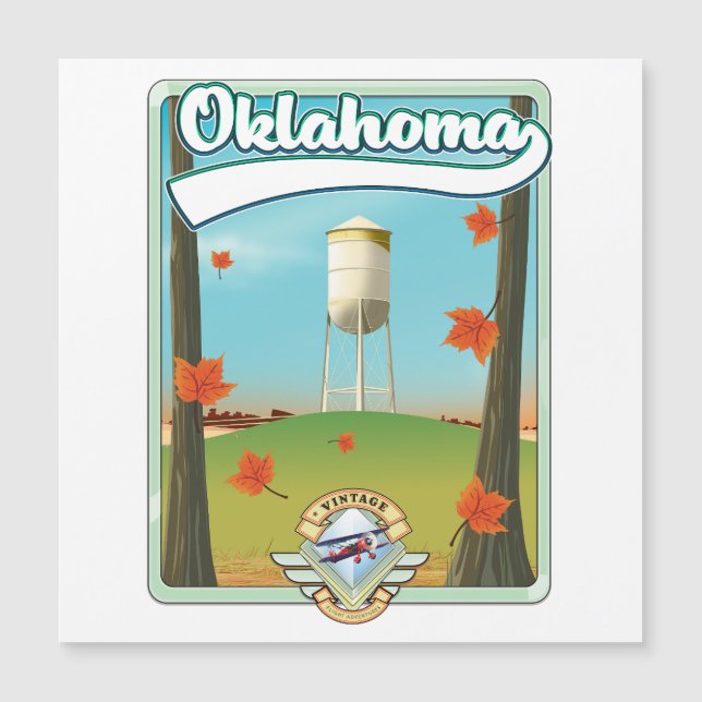 Poster de viagens de Oklahoma (Frente)
