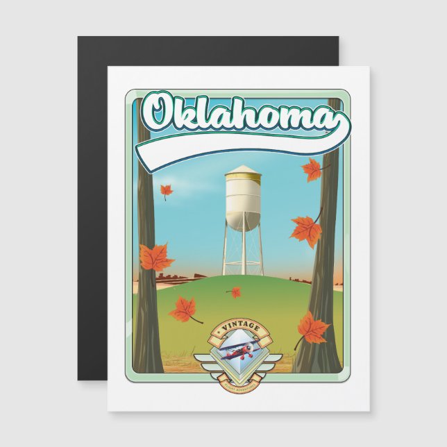 Poster de viagens de Oklahoma (Frente/Verso)