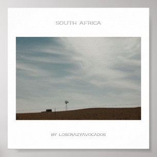 Poster de viagens de Paisagem da África do Sul