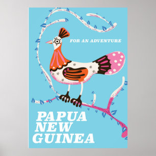 Poster de viagens de Papuá-Nova Guiné