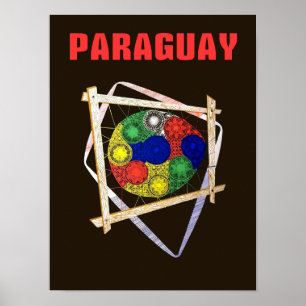 Poster de viagens de Paraguai