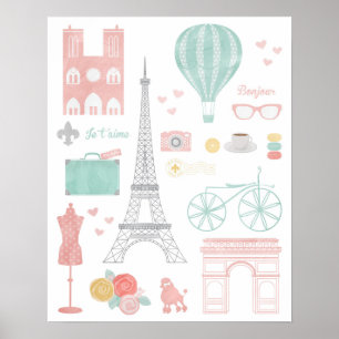 Poster de viagens de Paris