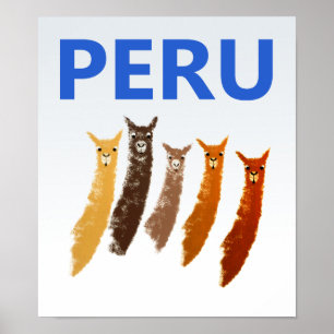 Poster de viagens de Peru