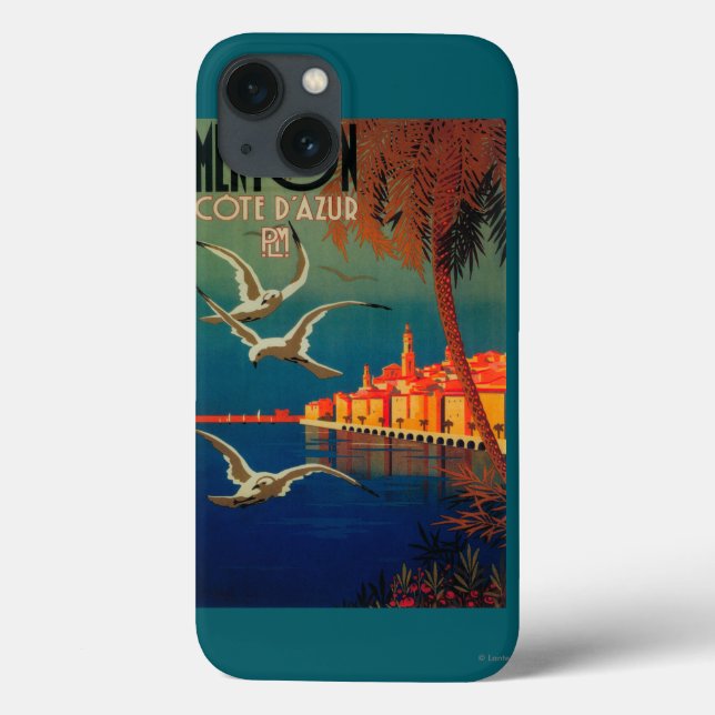 Poster de viagens de Riviera francês # 1 (Verso)