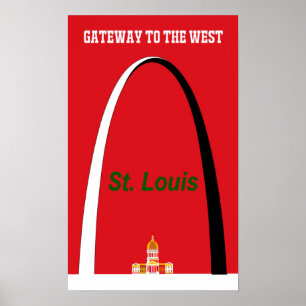Poster de viagens de St Louis, Missouri