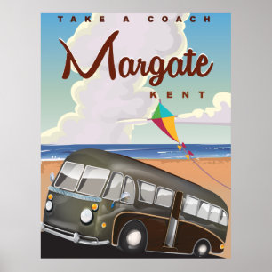 poster de viagens de Treinador Margate Kent