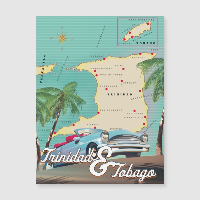 Poster de viagens de Trinidad e Tobago (Frente)