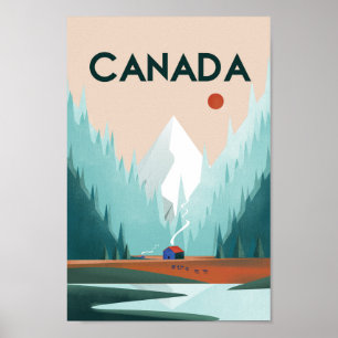 Poster de viagens do Canadá