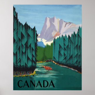 Poster de viagens do Canadá
