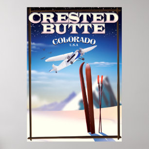 poster de viagens do Colorado Butte