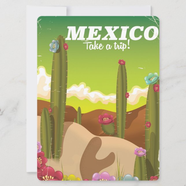 poster de viagens do Deserto do México (Frente)