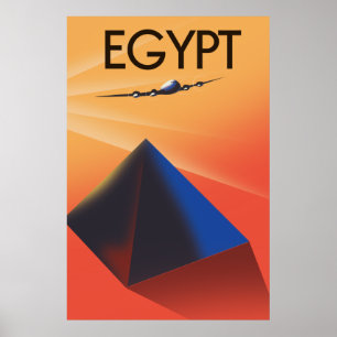 Poster de viagens do estilo de vintage no Egito