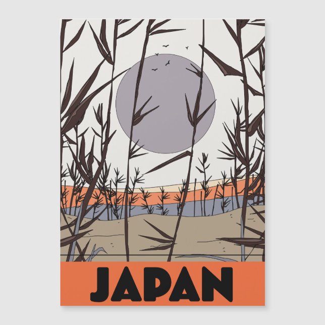 Poster de viagens do Japão (Frente)