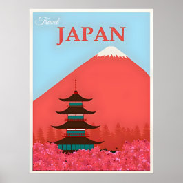 Poster de viagens do Japão