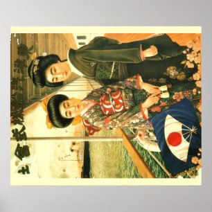 Poster de viagens do japonês do vintage