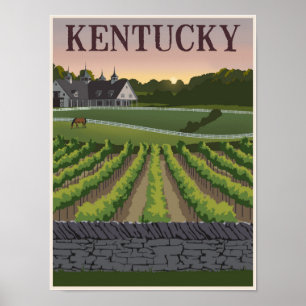 Poster de viagens do Kentucky