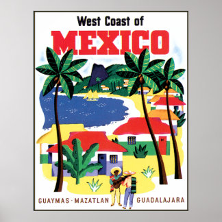 Poster de viagens do México