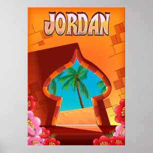 Poster de viagens do Palácio Jordan