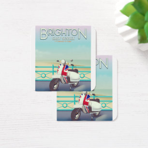 Poster de viagens do patinete da tomada união Brig