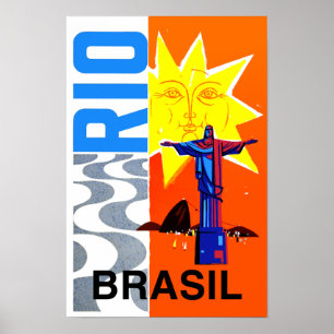 Poster de viagens do Rio de Janeiro